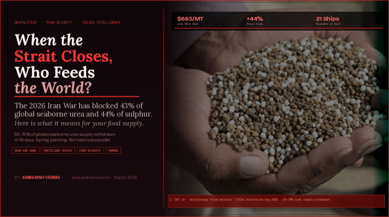 Impact of 2026 Iran War on Global Fertilizer Market